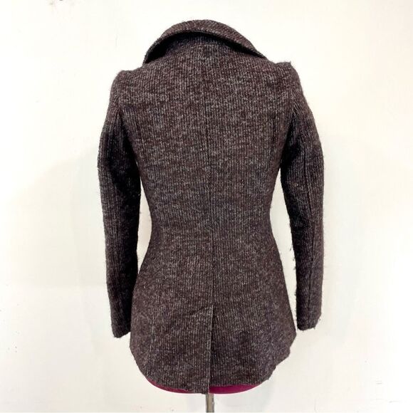 BABATON Italian Twill Wool Coat Blazer Slim Fit XXS Funnel Neck - Picture 9 of 14